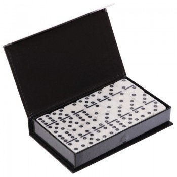 Домино настольная игра в картонной коробке 28 костей SP-Sport IG-4010S (кости-пластик, h-3,8см, р-р кор. 16x9,5x2,5см)