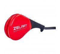 Ракетка хлопушка для тхэквондо двойная PU 1штука Zelart BO-5489 (PVC, наполнитель-пенополиуретан, цвета в ассортименте)