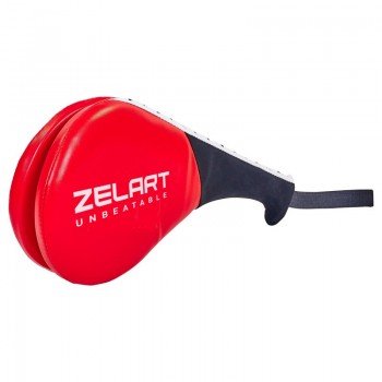 Ракетка хлопушка для тхэквондо двойная PU 1штука Zelart BO-5489 (PVC, наполнитель-пенополиуретан, цвета в ассортименте)