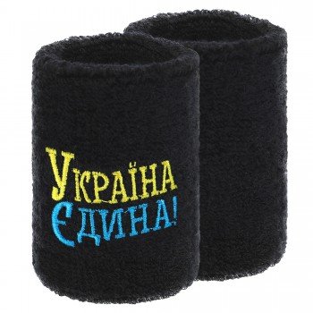Напульсник спортивный махровый от пота на запястье 1штука УКРАЇНА Єдина BC-9279 (хлопок, полиэстер, безразмерный, цвета в ассортименте)