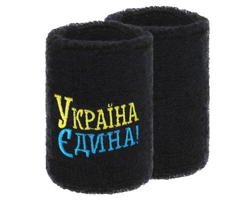Напульсник спортивный махровый от пота на запястье 1штука УКРАЇНА Єдина BC-9279 (хлопок, полиэстер, безразмерный, цвета в ассортименте)