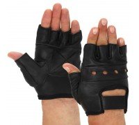 Перчатки для фитнеса и тяжелой атлетики кожаные MATSA SPORT WorkOut BC-0004 размер S-XXL черный