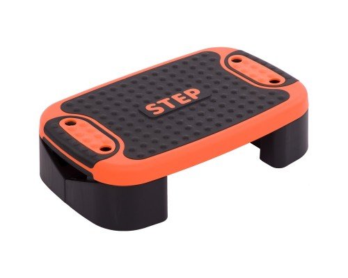 Степ-платформа балансировочная 4 в 1 MULTIFUNCTIONAL STEP Zelart FI-3996 (PP, TPR, размер 53Lx36Wx14Hсм, черный-оранжевый)