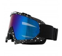 Мотоочки SP-Sport MT003-2-BK2 затемненный визор (TPU, цвет оправы-черный с белыми вкраплениями)