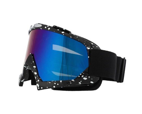 Мотоочки SP-Sport MT003-2-BK2 затемненный визор (TPU, цвет оправы-черный с белыми вкраплениями)