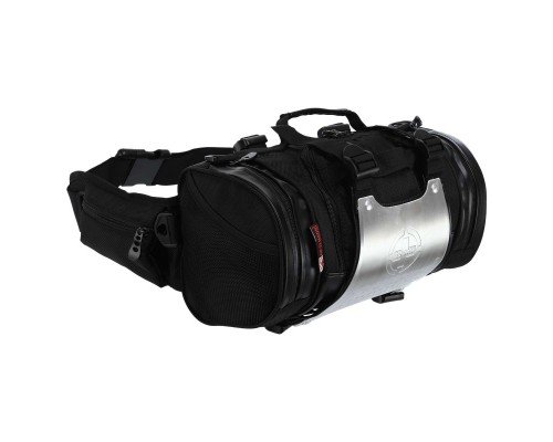 Мотосумка-трансформер 2в1 с металлической защитной накладкой SP-Sport AO SI MAN NI T9909 (PL,PU, алюм, 34х19х19см, 12л, черный)