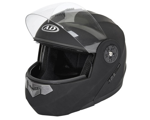 Мотошлем модуляр (flip-up) MATT AD 307-L черный