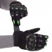 Мотоперчатки SP-Sport PM-12 M-XXL Черный-зеленый