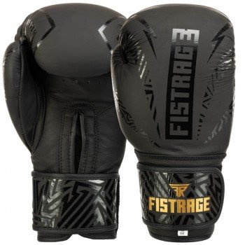 Перчатки боксерские на липучке кожаные FISTRAGE VL-5539 (размер 10-14oz, цвета в ассортименте)