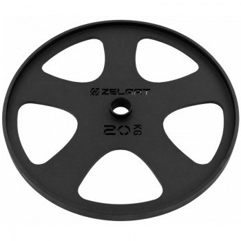 Блины диски стальные для становой тяги Deadlift Pulling Weight Plates Zelart TA-6961-20 20кг (сталь, черный)