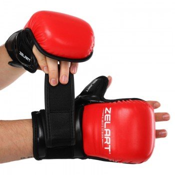 Перчатки Крабы спаринговые для MMA PU Zelart BO-4612 (р-р S-XL, цвета в ассортименте)