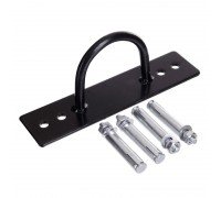Крепление настенное для каната 1 штука Zelart FI-926 (металл, размер 24х14х6см, труба d-25х2мм, черный)