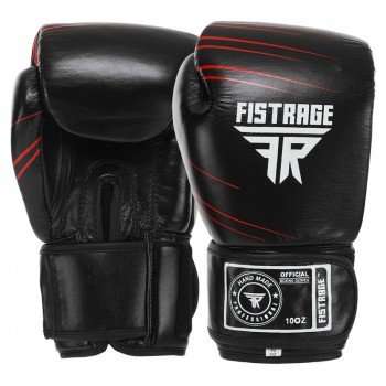 Перчатки боксерские на липучке кожаные FISTRAGE VL-6631 (размер 10-14oz, цвета в ассортименте)