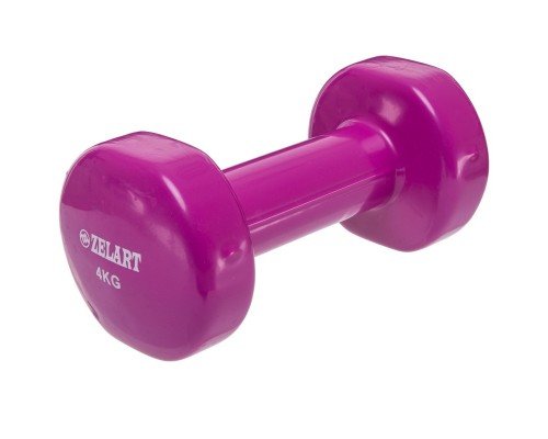 Гантели для фитнеса виниловые 2штуки Zelart Beauty TA-5225-4 (2x4кг) (2шт, цвета в ассортименте)