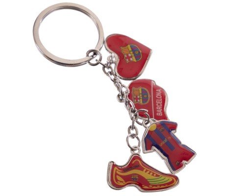 Брелок для ключей SP-Sport BARCELONA FB-4984 (металл хром., цена за 1шт)