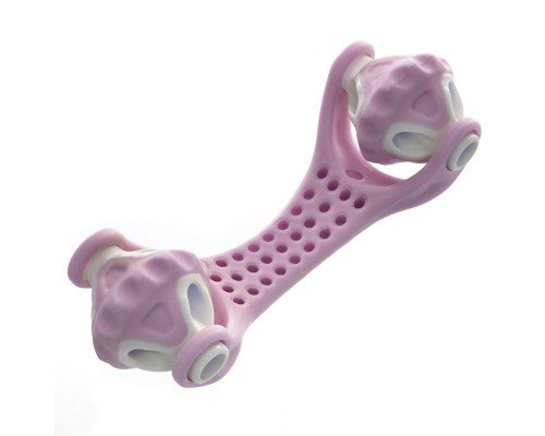 Массажер роликовый для тела ручной 2 шарика FHAVK Massage Roller SP-Sport FI-1532 (пластик, 20x7x5см, 2 массажных элемента, цвета в ассортименте)