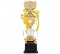 Кубок спортивный наградной SP-Sport Hit CRYSTAL K91 (пластик, h-26,5см, b-9см, d-6см, цвета в ассортименте)