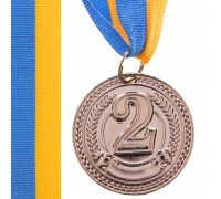 Медаль спортивная с лентой SP-Sport CELEBRITY ø4,5см C-6406 (металл, ø4,5см, 20g1-золото, 2- серебро,3-бронза)