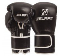Перчатки боксерские на липучке PU Zelart BO-1391 (размер 10-14oz, цвета в ассортименте)
