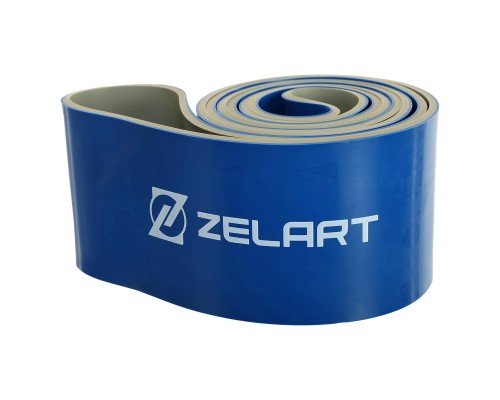 Резина петля для подтягиваний и тренировок лента силовая Zelart POWER LOOP FI-5439-7 (латекс, 2080x83x4,5мм, 754г, серый)