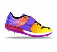 Шиповки для легкой атлетики для прыжков в высоту размер 36-45 Health OB-1608 (верх-PU, PL, подошва-RВ, металл, 11 шипов, фиолетовый)