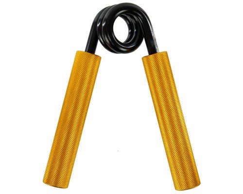 Эспандер кистевой пружинный Bone Crusher 1штука SP-Sport FI-1305-300LB (металл, нагрузка 135кг, золотой)