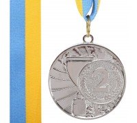 Медаль спортивная с лентой SP-Sport CUP ø5см C-6208 (металл, ø5см, 20g 1-золото,2-серебро,3-бронза)
