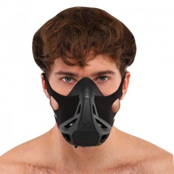 Маска тренировочная дыхательная для кроссфита Training Mask SP-Sport C-9149 (неопрен, размер S-L (от 100-300LBS 45-136кг), черный)