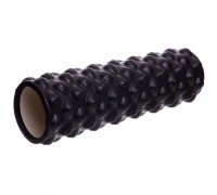 Роллер массажный цилиндр (ролик мфр) 45см Grid Bubble Roller EVA SP-Sport FI-6672-BUBBLE (d-14см, цвета в ассортименте)