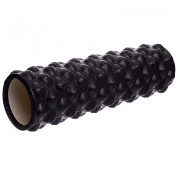 Роллер массажный цилиндр (ролик мфр) 45см Grid Bubble Roller EVA SP-Sport FI-6672-BUBBLE (d-14см, цвета в ассортименте)