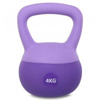 Гиря мягкая SP-Sport SOFT KETTLEBELL FI-0122-4 4кг (верх-PVC+TPR, наполнитель-песок, цвета в ассортименте)