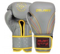 Перчатки боксерские на липучке композитная кожа ZELART BO-3843 (размер 10-14oz, цвета в ассортименте)