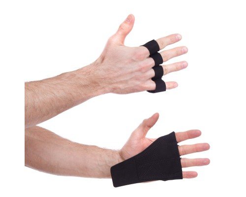 Накладки атлетические нескользящие Грипад GRIPAD WorkOut SP-Sport TA-506 (PVC, черный)