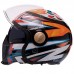 Мотошлем Трансформер QKE M-7782 M-XL черный-оранжевый-белый Черный-оранжевый-белый