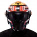 Мотошлем Трансформер QKE M-7782 M-XL черный-оранжевый-белый Черный-оранжевый-белый