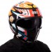 Мотошлем Трансформер QKE M-7782 M-XL черный-оранжевый-белый Черный-оранжевый-белый