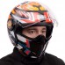 Мотошлем Трансформер QKE M-7782 M-XL черный-оранжевый-белый Черный-оранжевый-белый