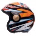 Мотошлем Трансформер QKE M-7782 M-XL черный-оранжевый-белый Черный-оранжевый-белый