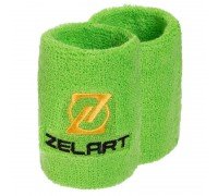 Напульсник спортивный махровый от пота на запястье 1штука ZELART BC-2970 (хлопок, полиэстер, безразмерный, цвета в ассортименте)