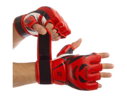 Перчатки для смешанных единоборств MMA PU ZELART BO-1374 (р-р S-XL, цвета в ассортименте)