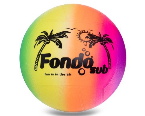 Мяч виниловый надувной детский Волейбол Summer in Greece ø23см SP-Sport BA-6016 (PVC, вес-200г, ø23см (6-10in), радужный)