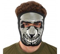 Маска лицевая ветрозащитная SP-Sport MS-4344-1 SP-Sport Chrome Skull (неопрен, черный)