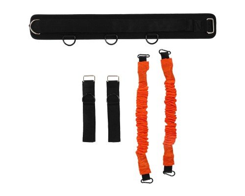 Тренировочная система для скоростных и силовых тренировок Cobra Pro VERTRCAL JUMP TRAINER FI-6554 (EVA, TPR, длина жгута-35см, длина пояса-80см)
