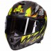 Мотошлем интеграл (full face) GSB-361 L-XL Серый-салатовый