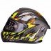 Мотошлем интеграл (full face) GSB-361 L-XL Серый-салатовый