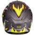 Мотошлем интеграл (full face) GSB-361 L-XL Серый-салатовый