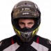 Мотошлем интеграл (full face) GSB-361 L-XL Серый-салатовый