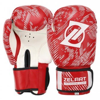 Перчатки боксерские на липучке PVC Zelart MA-5018 (размер 4-14oz, цвета в ассортименте)
