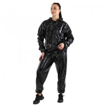 Костюм-сауна для похудения SAUNA SUIT ZELART FI-9652 (PVC, р-р 2XL/50-54, толщина 0,12мм, вес 400-450г, черный)
