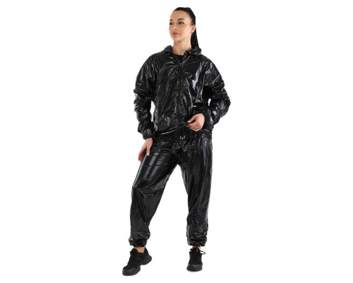 Костюм-сауна для похудения SAUNA SUIT ZELART FI-9652 (PVC, р-р 2XL/50-54, толщина 0,12мм, вес 400-450г, черный)
